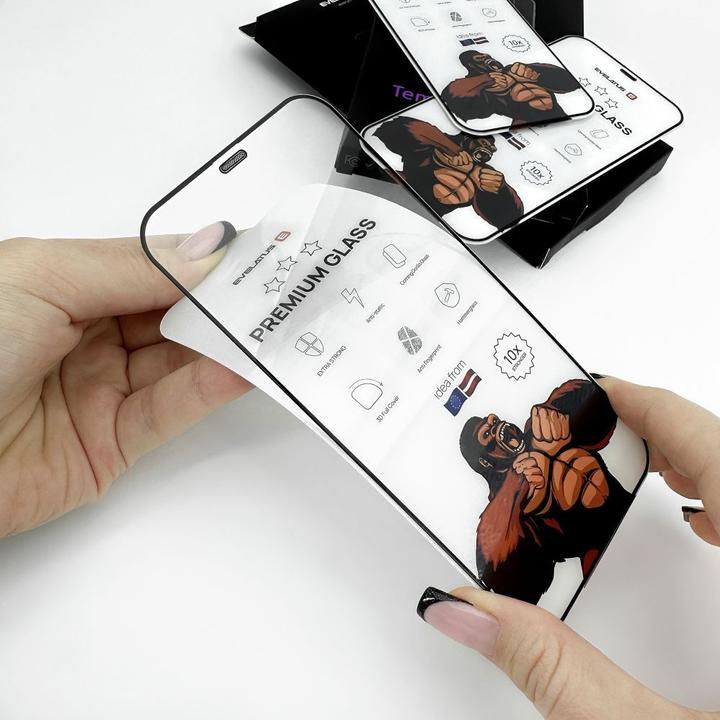 Actual product image Evelatus Galaxy A55 Corning Gorilla Glass Anti-Static 3D Full Cover 10X Stronger (Samsung Galaxy A55)