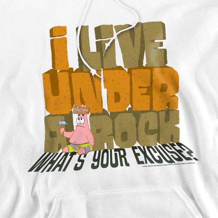 Immagine prodotto Spongebob Squarepants What's Your Excuse? Felpa con Cappuccio Uomo (S)