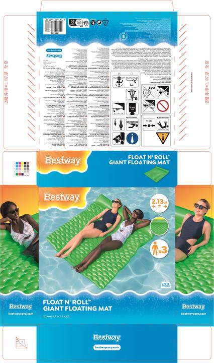 Produktbild Bestway XL- Luftmatratze Float n' Roll™ 213 x 170 cm
