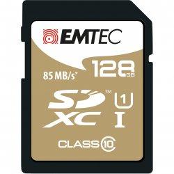 Produktbild Emtec SDXC 128GB Class10 Gold + (128 GB, SDXC, U1, UHS-I)