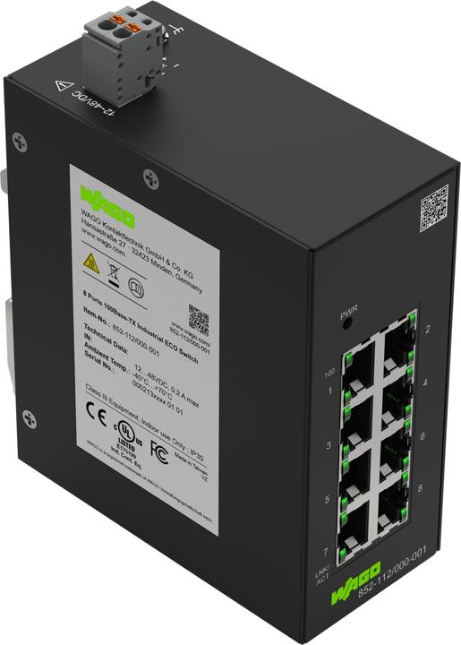 Wago 852-112/000-001 Industrial-ECO- (8 Ports)