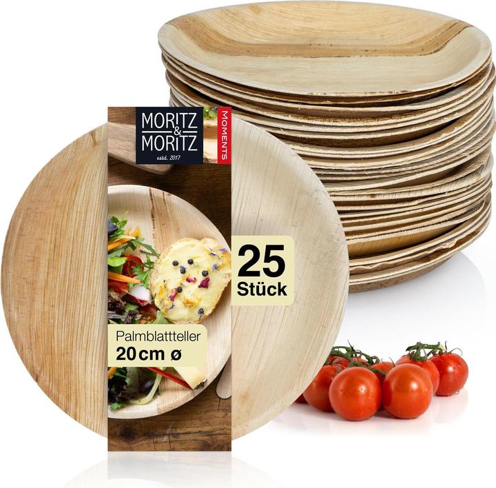 Image du produit Moritz & Moritz Vaisselle en feuille de palmier 25 pièces (25 x)