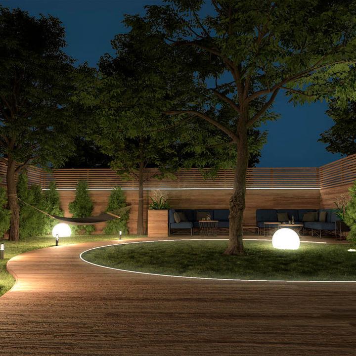 Immagine prodotto Müller Licht LED-Strip da esterno bianco + colore 36W 1200 lm 1800- 6500 K + RGB luce diurna bianco caldo (Bianco caldo, 500 cm, Esterno)