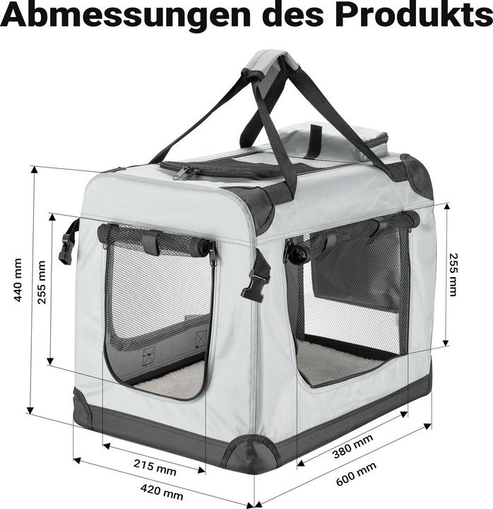Actual product image Fudajo Transport box (Dog, Foldable, Breathable)