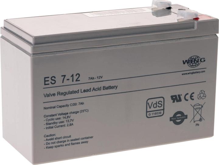 Actual product image Wing Spare lead battery UPS 12V/7Ah
