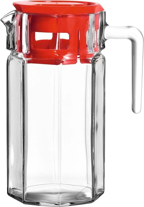 Produktbild Montana Furniture Wasserkrug Carre 1.5 l, Transparent Rot (1.50 l)