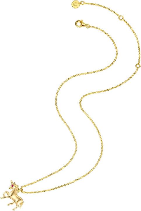 Produktbild Glanzstücke München Kinder Einhorn Sterling Silber Zirkonia Gelbgold 35,0 cm Basiskette + 7,5 cm Verlängerung - 30436 (Sterling Silber)