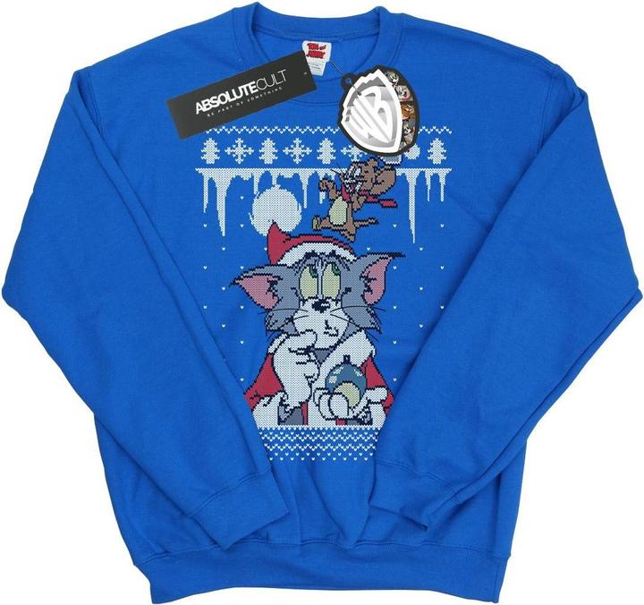 Tom & Jerry Christmas Fair Isle Sweatshirt Jungen