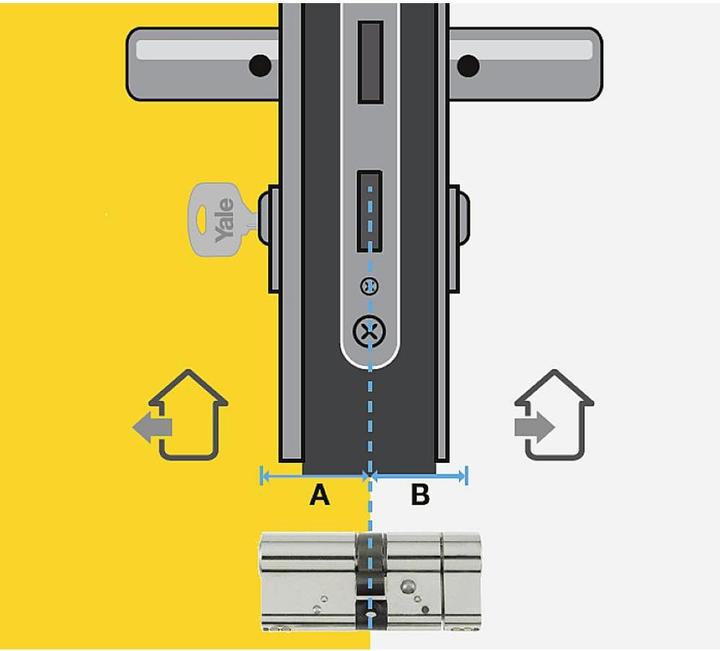 Actual product image Yale Profile double cylinder double cyl. series 600, 35/35mm (Profile cylinder)