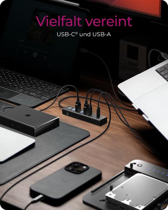 Image du produit Icy Box IB-HUB1737-C3 (USB-C, 7 Ports)
