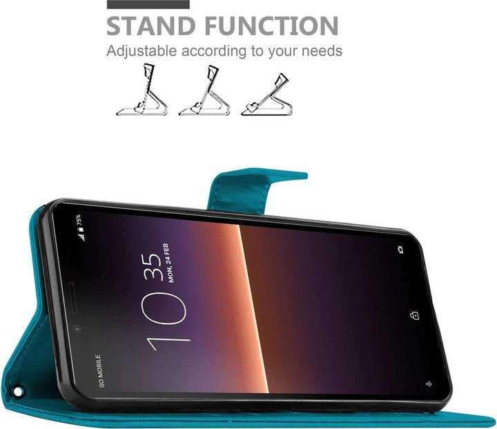 Actual product image Cadorabo Case for Samsung Galaxy A80 / A90 4G Flower Book (Samsung Galaxy A80)