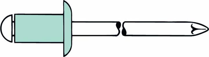 Produktbild Gesipa Blindniet Al/A2 4x6mm Standard KS1,5-3,0mm (Pack mit 500 St)