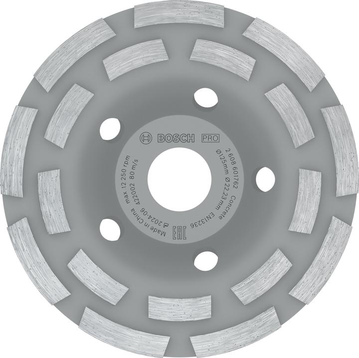 Bosch Professional Zubehör Meule boisseau PRO Concrete, 50 x 125 mm, 22,23 mm