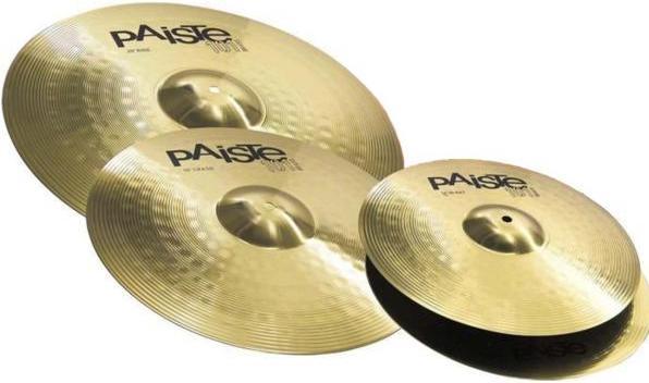 Actual product image Paiste 101 Brass Cymbal Set 14-16-20 with Sticks (20", Cymbal)