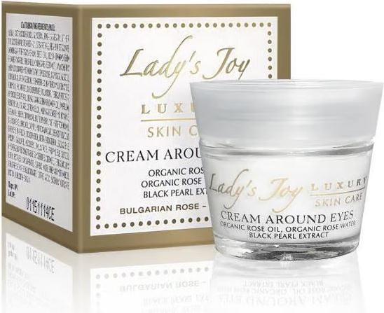Rose Creme um die Augen Zellerneuerung Reduziert Falten Erhöht die Hautdichte Verjüngt die Haut (Balsam, 15 ml, Tag + Nacht)