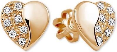 Image du produit Brilio Boucles d'oreilles en or Coeurs avec cristaux 239 001 00878 05