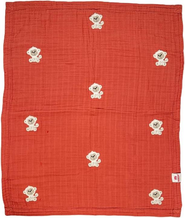 Produktbild Beberotti Organic 4-lagige doppelseitige bestickte Musselindecke (95 x 80 cm)