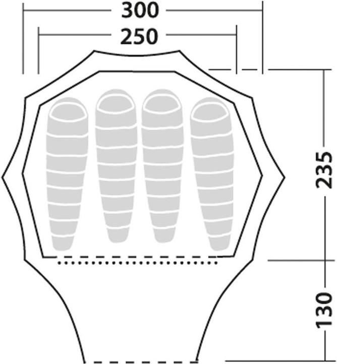 Actual product image Robens Green Cone Tent (5.40 kg, 4 persons)
