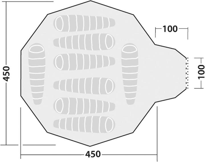 Actual product image Robens Field Tower Tent (9.50 kg, 8 persons)