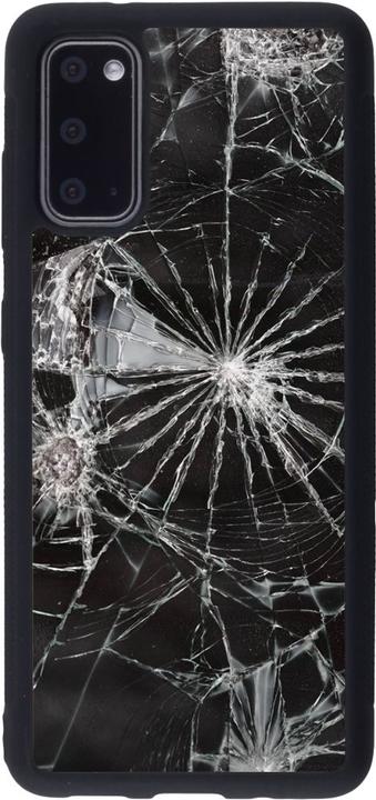 Produktbild PhoneLook Hülle Silikon schwarz Broken Screen (Samsung Galaxy S20)