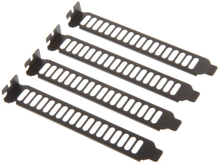 Silverstone SST-Aeroslots-B PCI slot brackets - black 4 pcs.