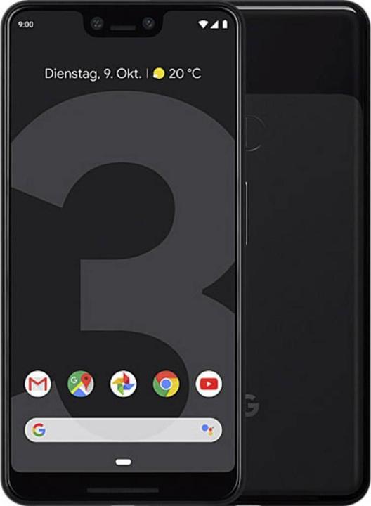 Produktbild Google Pixel 3 XL (64 GB, Just Black, 6.30", Single SIM, 12.20 Mpx, 4G)