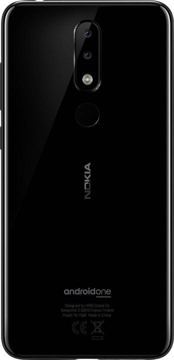 Image du produit Nokia 5.1 Plus (32 Go, Noir, 5.86", Double SIM hybride, 13 Mpx, 4G)