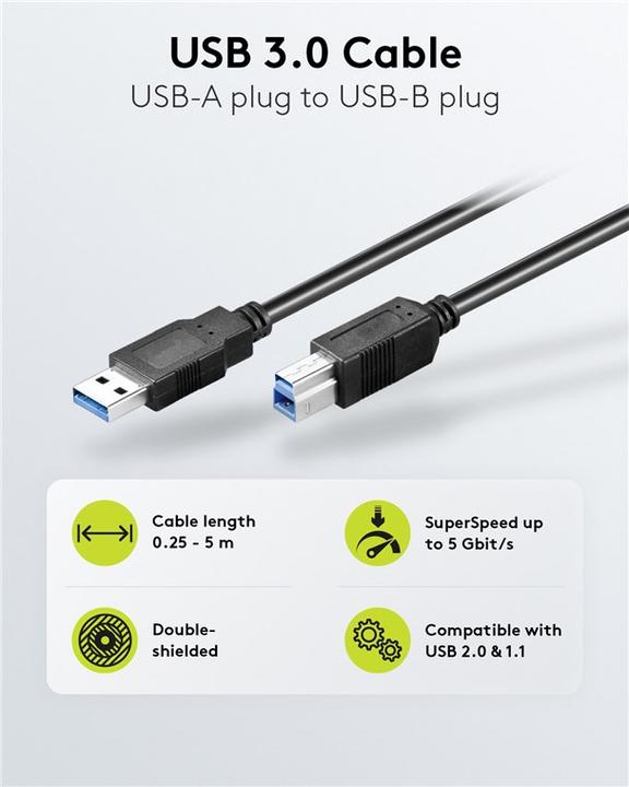 Produktbild Goobay USB-Kabel (5 m, USB 3.2 Gen 1)