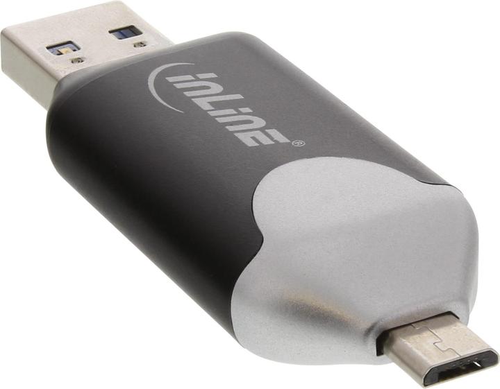 Produktbild InLine Scanner USB 3.0 und Micro USB 2.0 duale Schnittstelle (66779C) (Micro USB, USB 3.0)