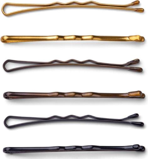 Immagine prodotto Trisa Fermagli per capelli smaltati a parete scanalata 51 mm oro 250 pz. (250 pz.)