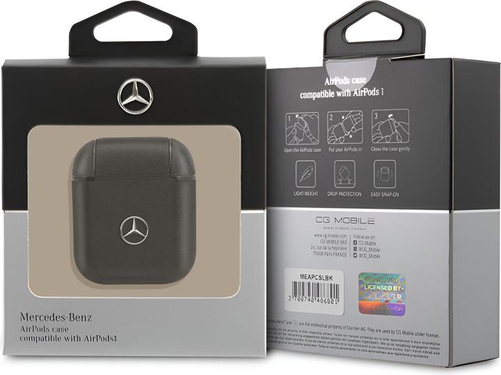 Actual product image Mercedes-Benz MEA2CSLBK AirPods cover czarny/black Electronic Line (Headphone sleeve)