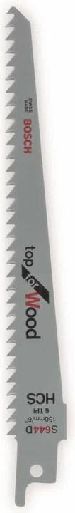 Immagine prodotto Bosch Zubehör Säbelsägeblatt HCS, S 644 D Top for Wood