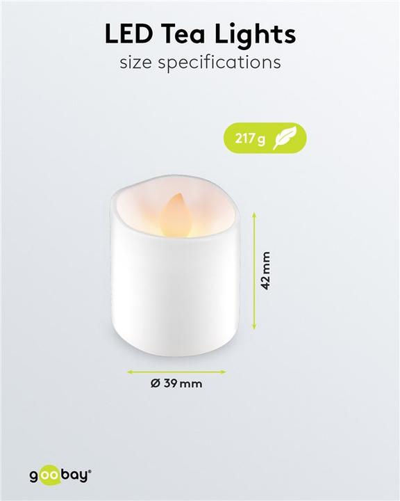 Productafbeelding Goobay Set van 6 LED waxinelichtjes (6 x)