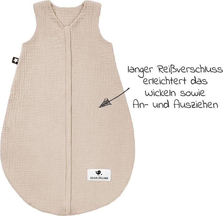 Produktbild Julius Zöllner Schlafsäcke Sommerschlafsack Musselin - Sand - (0.5 TOG, Sommer)