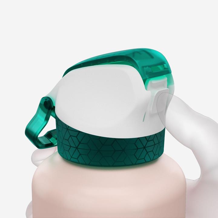 Produktbild Quechua Trinkflasche 0,6 l Schnellverschluss Trinkhalm Aluminium - 900 (0.60 l)