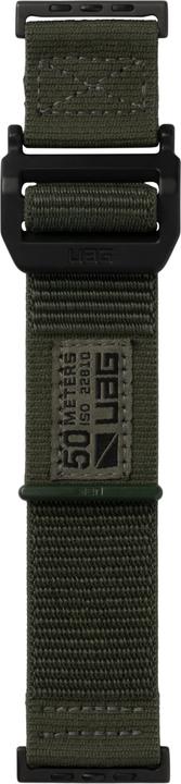 Produktbild UAG Active Strap - Apple Watch 45/44/42mm (45 mm, 44 mm, 42 mm, Edelstahl, starkes Nylon und starkes Nylon Weave Single)