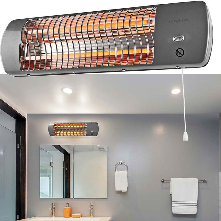 Image du produit Nedis HTBA10GY Chauffe-bain rapide 1200W 12m² Gris (1200 W)