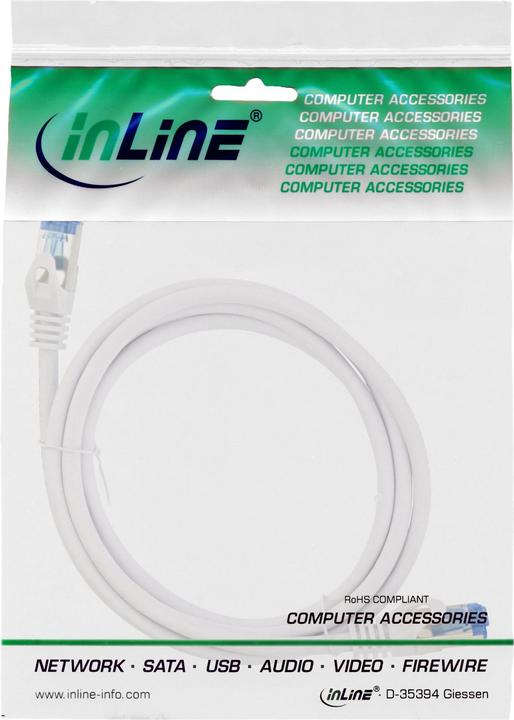 Produktbild InLine Patch-Kabel RJ-45 (M) bis RJ-45 (M) (S/FTP, CAT6a, 25 m)