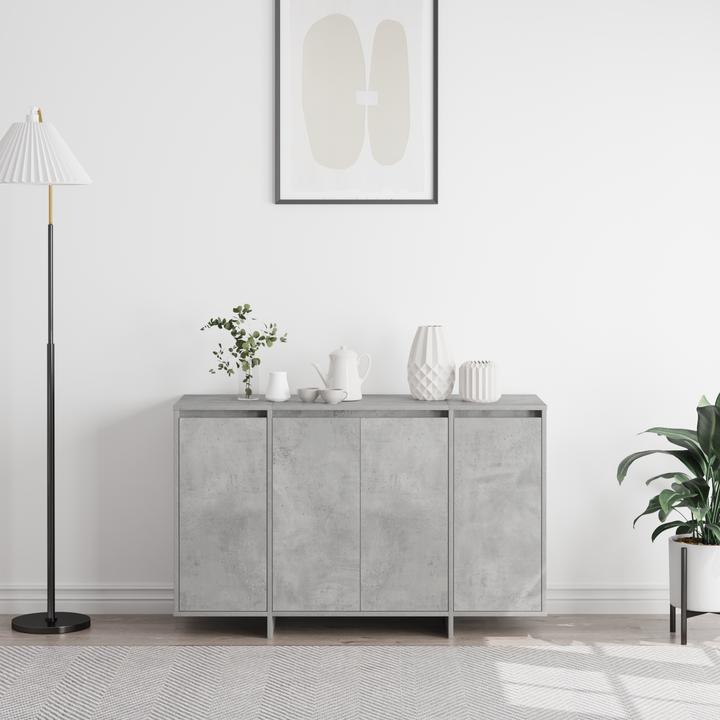 Produktbild VidaXL Beton Grau Sideboard Beton grau Holzwerkstoff 120 x 41 x 75 cm (120 x 41 x 75 cm)