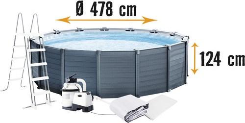 Actual product image Intex Pool Graphite Gray Panel 478 x 124 cm (478 x 124 cm)