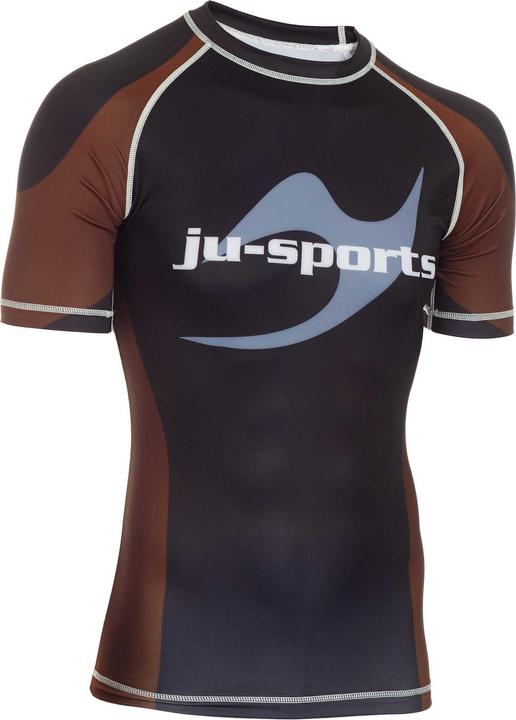 Actual product image Ju-Sports Rank Rashguard Pro short sleeve brown (S)