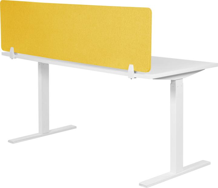 Image du produit Beliani Cloison de bureau jaune moutarde 160 x 40 cm WALLY (160 x 40 cm)