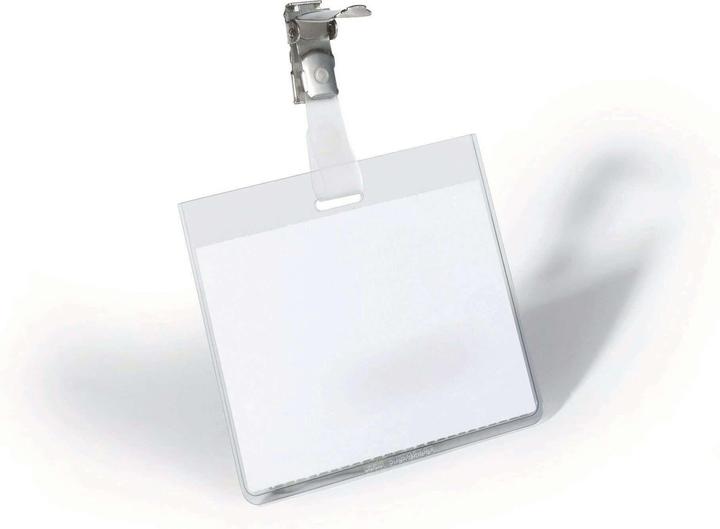 Durable Clip per cartellino con nome 90 x 60 mm