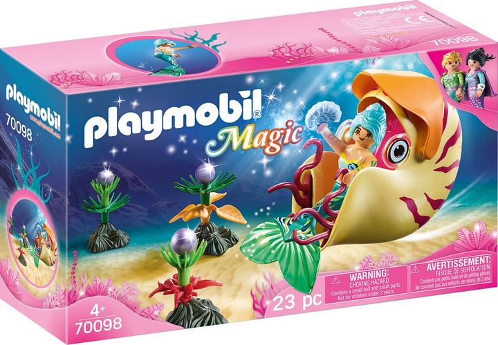 Playmobil Sirène avec gondole d'escargot (70098, Playmobil Magic)