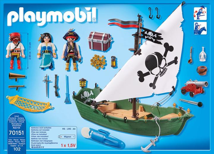 Produktbild Playmobil Piratenschiff (70151, Playmobil Pirates)