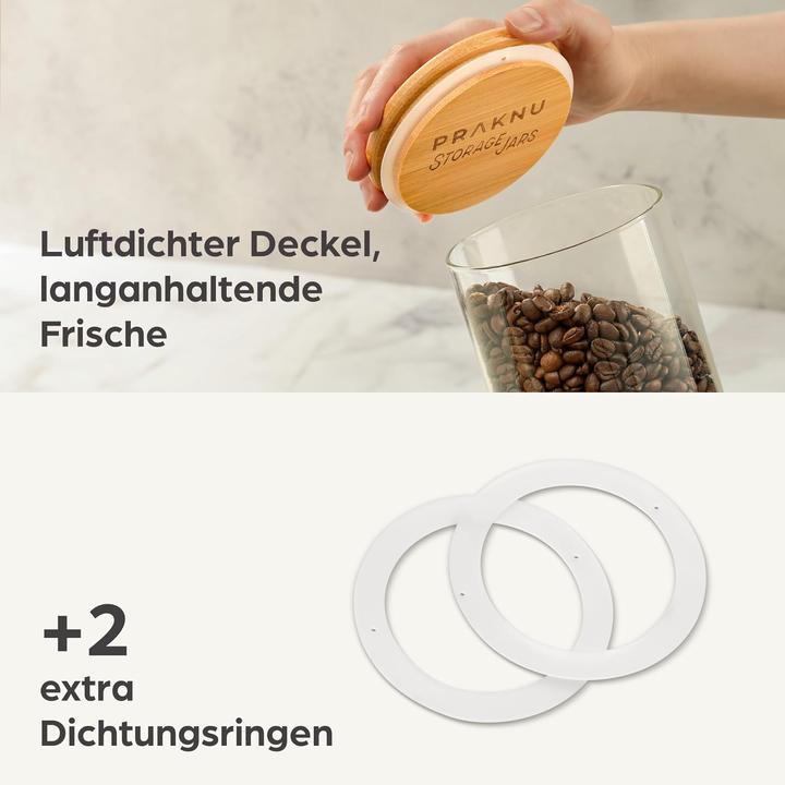 Actual product image Praknu Vorratsdosen Set (4 l)