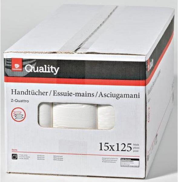 Image du produit Quality Serviettes en papier de qualité Z-Quattro (15 x)