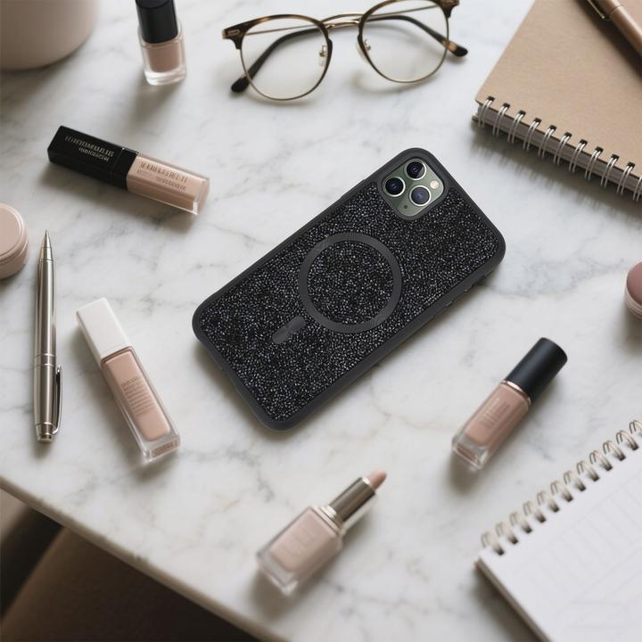 Produktbild Cadorabo iPhone 11 PRO MAX Hülle kompatibel mit MagSafe Glitzer Case (Apple iPhone 11 Pro Max)