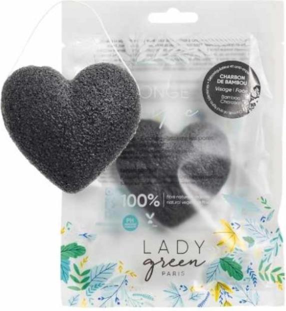 Immagine prodotto Lady Green Spugna per il viso Konjac in carbone di bambù