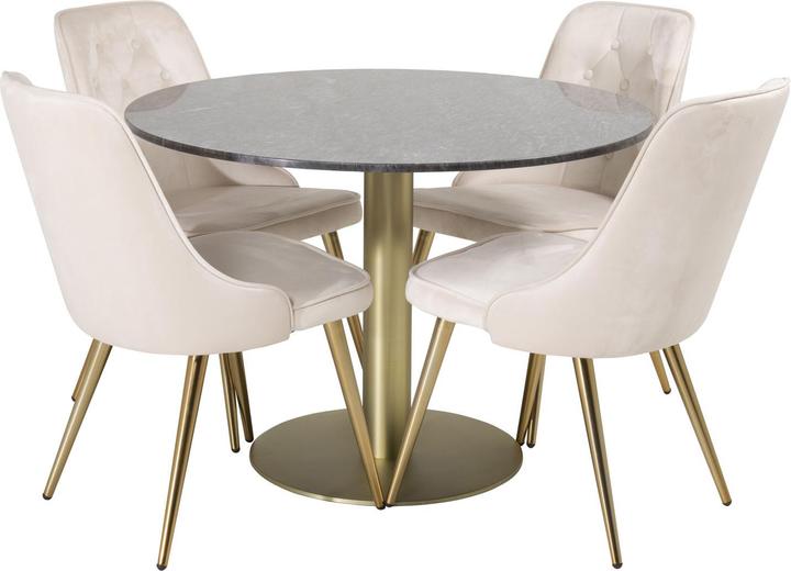 Produktbild Ebuy24 Essgruppe Estelle 17 (5-teilig) (106 x 106 x 75 cm)